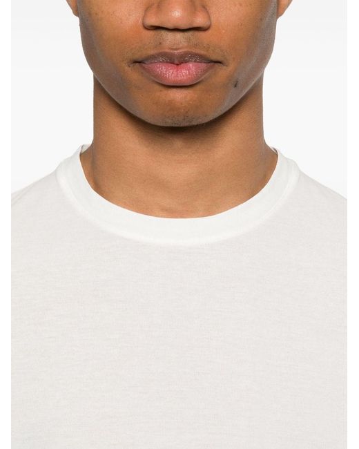 Drumohr White Cotton T-Shirt for men