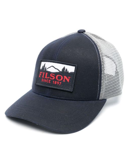 Filson Blue Logo-patch Mesh-panel Cap for men