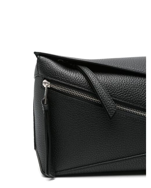 Loewe Black Puzzle Edge Small Leather Bumbag for men