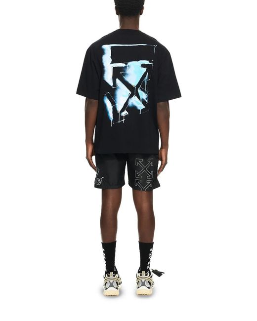 Off-White c/o Virgil Abloh Black Paint Arrow Skate T-Shirt for men
