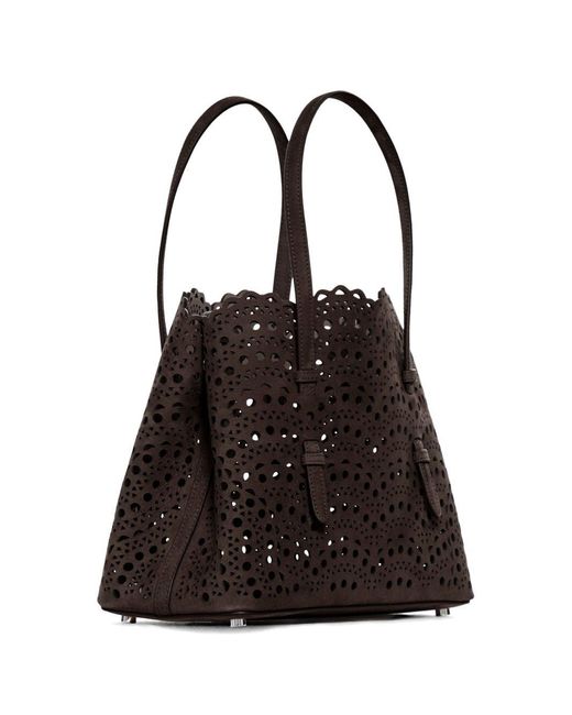 Alaïa Black Mina 25 Leather Handbag