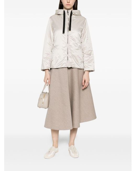 Max Mara White Padded Blouson Jacket