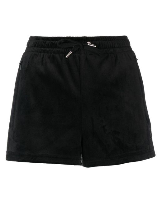 Juicy Couture Black Crystal-embellished Shorts