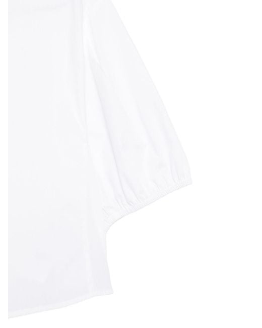 Emporio Armani White Cotton Blouse
