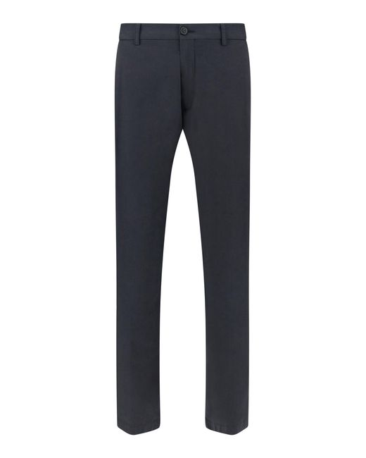 Paul & Shark Blue Dark Solid Pants for men