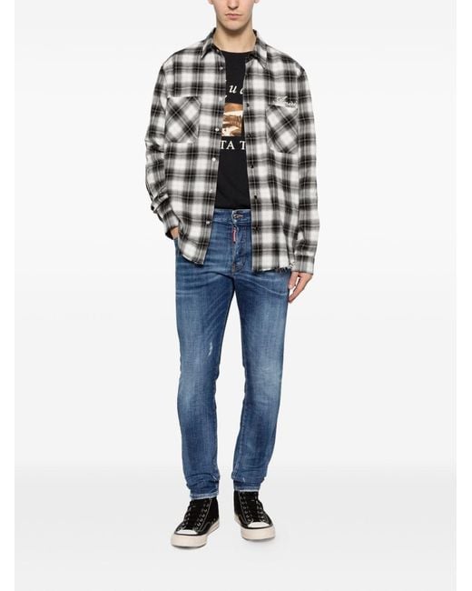 DSquared² Blue Cotton Jeans for men