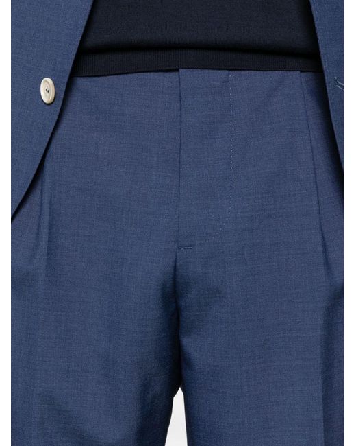 Brunello Cucinelli Blue Notched-lapel Single-breasted Suit for men
