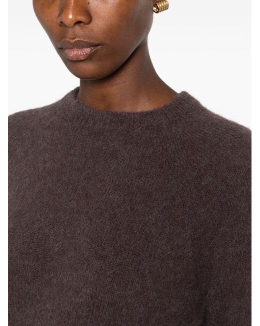 Base London Brown Wool Crewneck Sweater