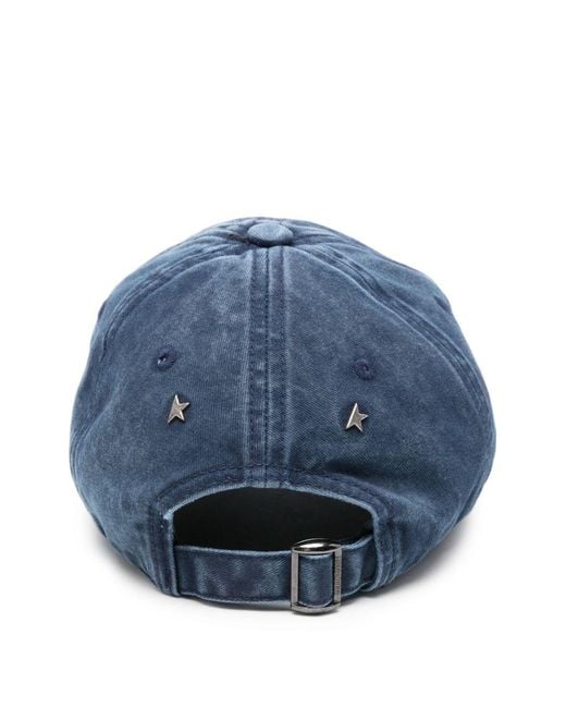 Golden Goose Deluxe Brand Blue Logo Baseball Cap