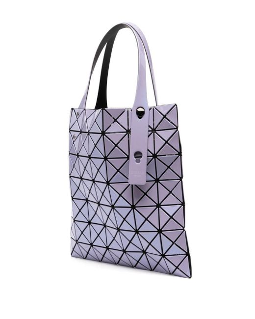 Issey Miyake Purple Prism Metallic Tote Bag