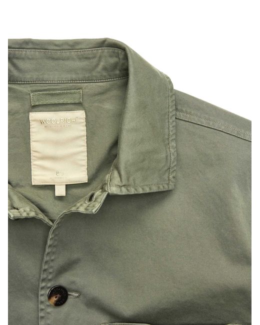 Woolrich Green Chore Jacket for men