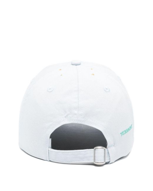 Forte_forte White Embroidered Baseball Cap