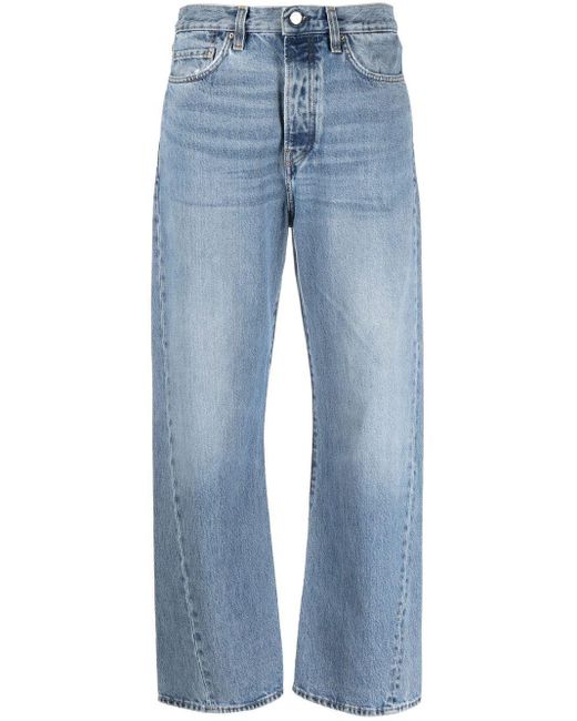 Totême  Blue High-waist Straight-leg Jeans