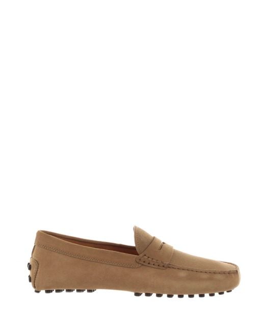Tod's Brown Suede Moccasin for men