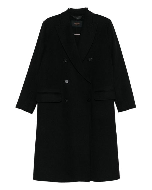 Paltò Black Arianna Wool Coat
