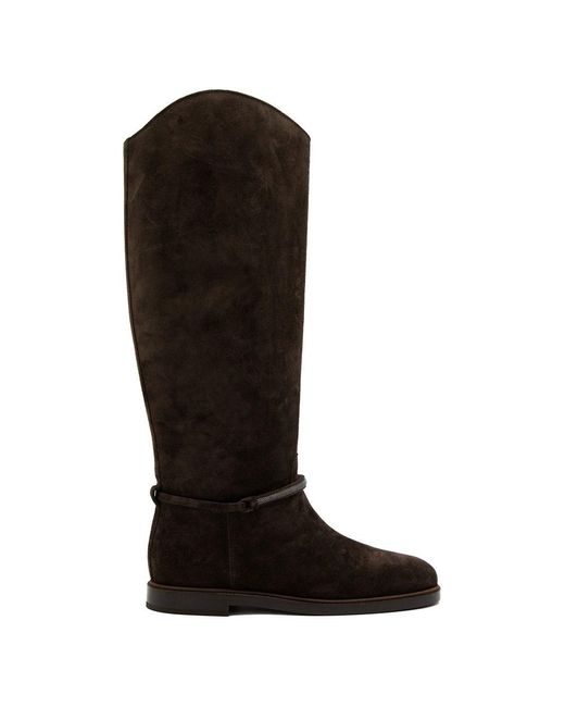 Brunello Cucinelli Black Leather Boots