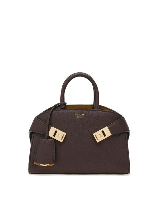 Hug Mini Borsa di Ferragamo in Black