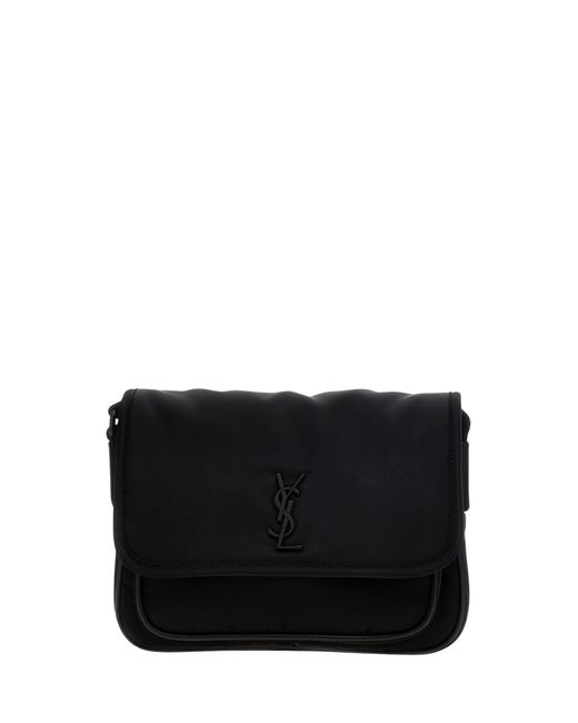 Saint Laurent Black Niki Messenger Bag for men