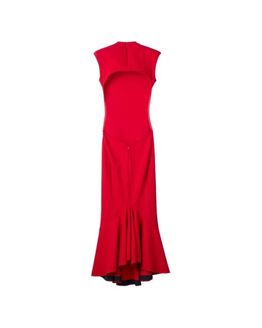 Jacquemus Red Palmier Midi Dress