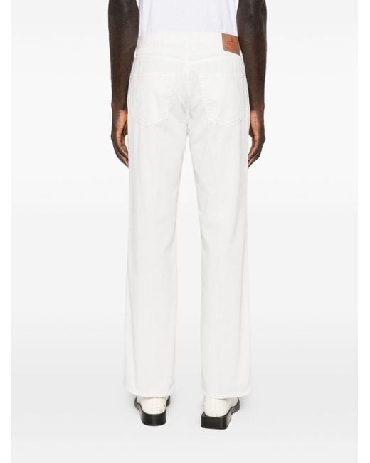 Prada White Denim Cotton Jeans for men