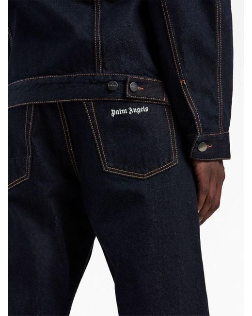 Palm Angels Blue Denim Jeans for men