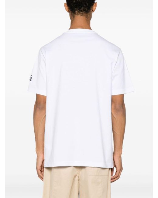 Iceberg White Illustration-print Cotton T-shirt for men