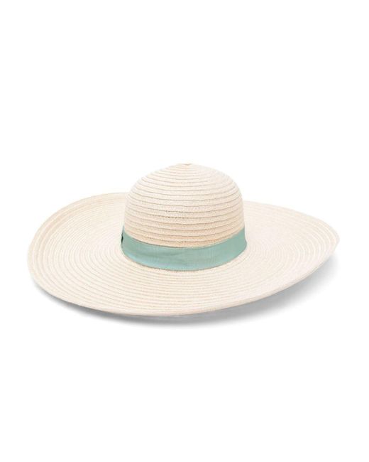 Borsalino Natural Laura Hemp Wide Brim Hat