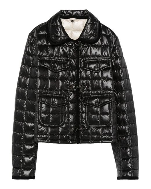 Fay Black 3 Ganci Short Padded Jacket
