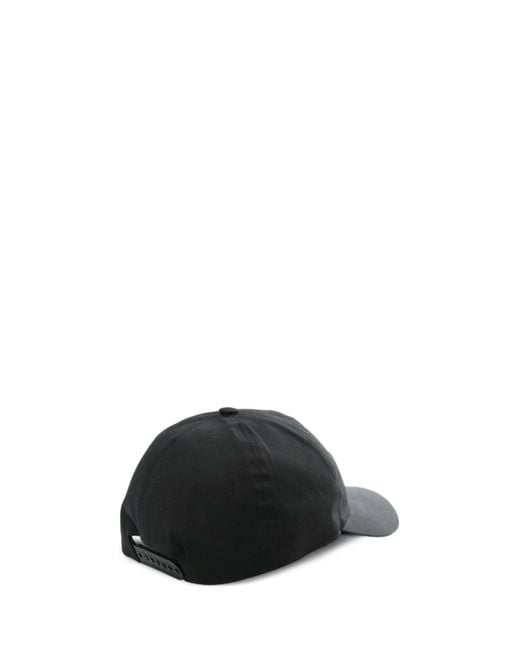 Rick Owens Black Canvas Baseball Cap With Owenscorp Embroidery for men