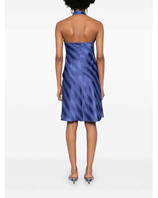 Emporio Armani Blue Sleeveless Mini Dress
