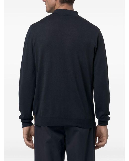 K-Way Blue Rey Merino Wool Blend Sweater for men