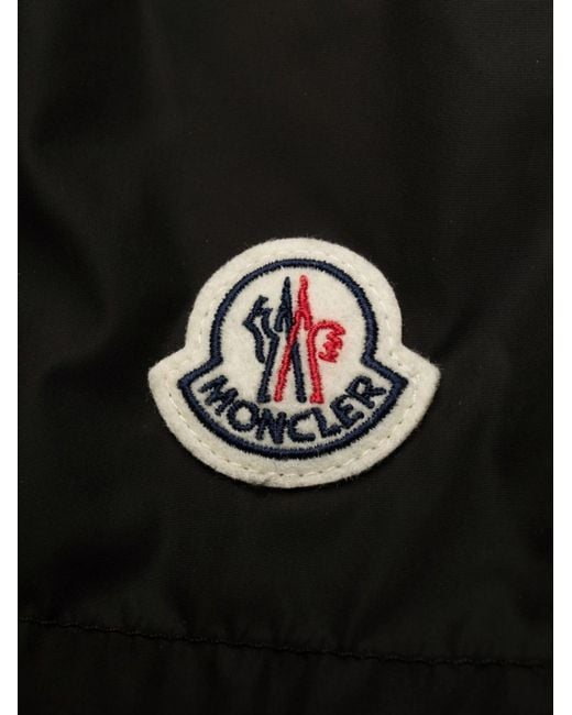 Moncler Black Logo Swimshorts for men