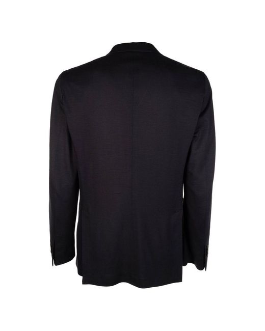 Boglioli Blue Wool Double-Breasted Jacket for men