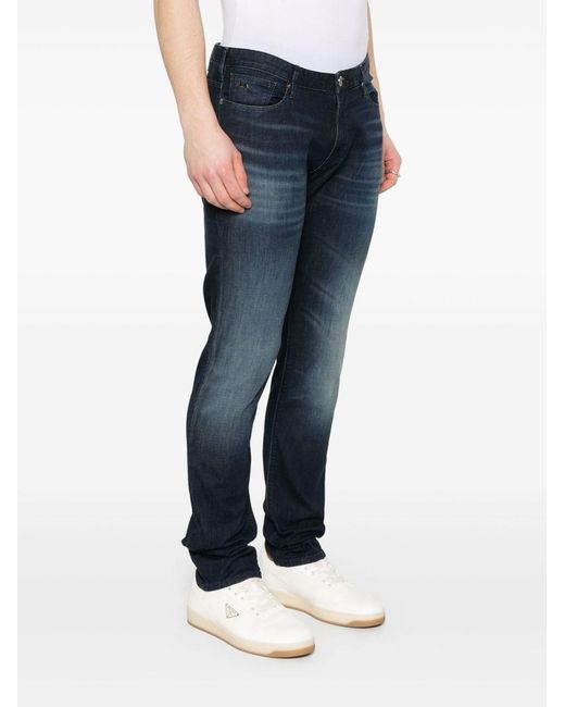 Emporio Armani Blue Denim Cotton Jeans for men