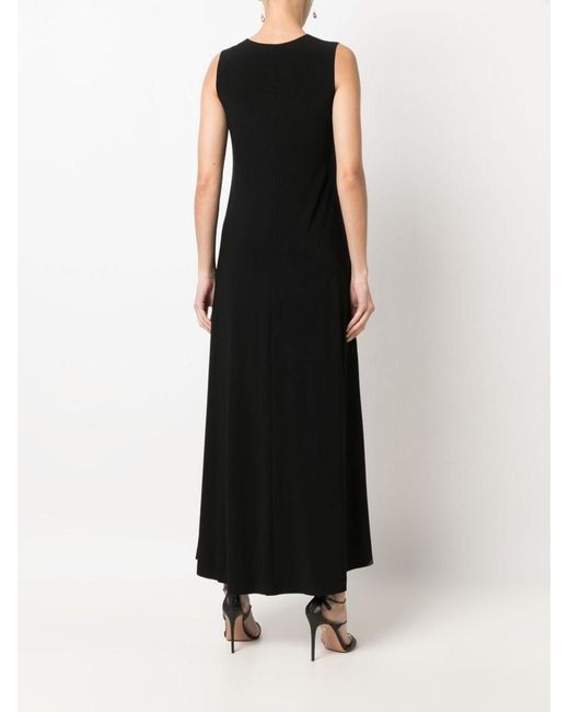 Norma Kamali Black Sleveless Long Dress