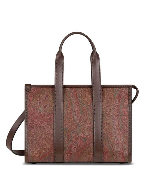 Etro Brown Small Tote Bag