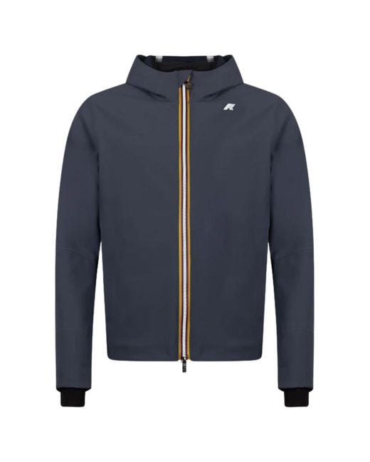 K-Way Blue Jacko Bonded Jacket for men