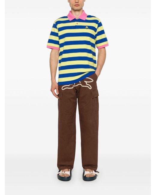 ICECREAM Brown Running Dog Cargo Trousers for men