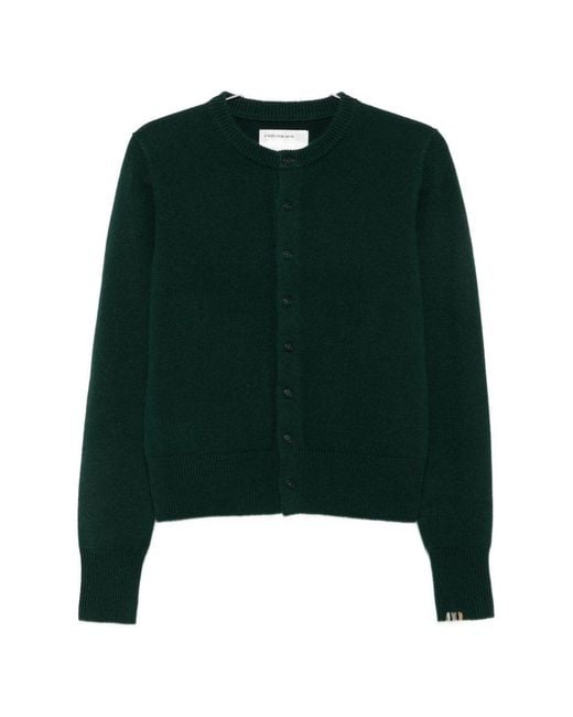 Extreme Cashmere Green Cashmere Cardigan