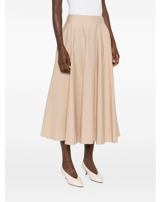 White Sand Natural Cotton Long Skirt