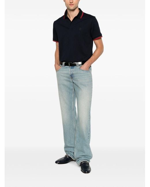 Gucci Black Logo Polo Shirt for men