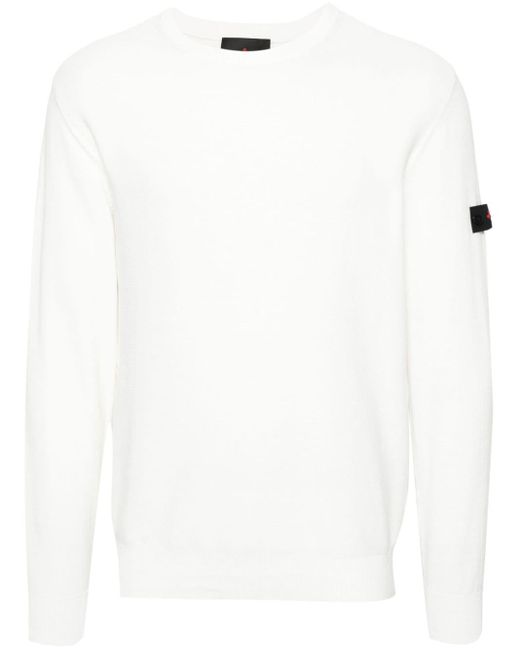 Maglione con applicazione di Peuterey in White da Uomo