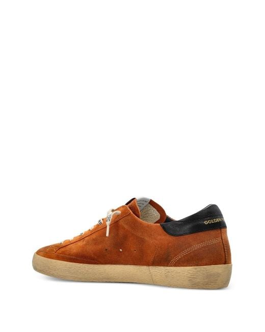 Golden Goose Deluxe Brand Brown Super-Star Leather Sneakers for men