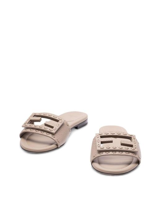 Fendi Multicolor Baguette Leather Sandals