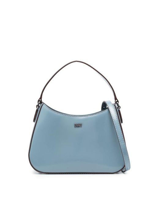 DKNY Blue Ellie Leather Crossbody Bag