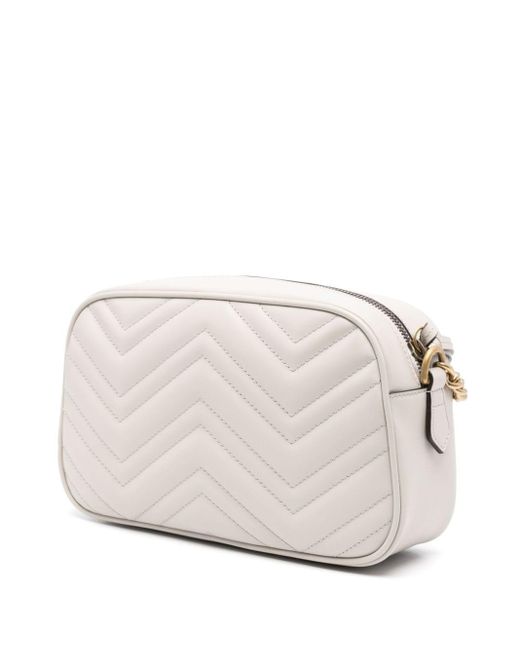 Borsa Gg Marmont Piccola di Gucci in Natural