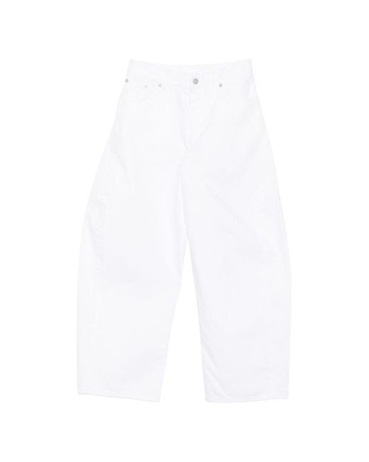 Alaïa White Rodeo Denim Cotton Jeans