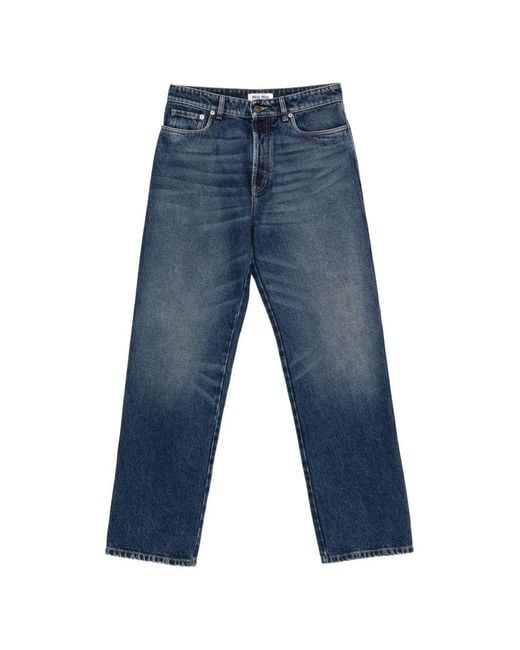 Miu Miu Blue Denim Cotton Jeans