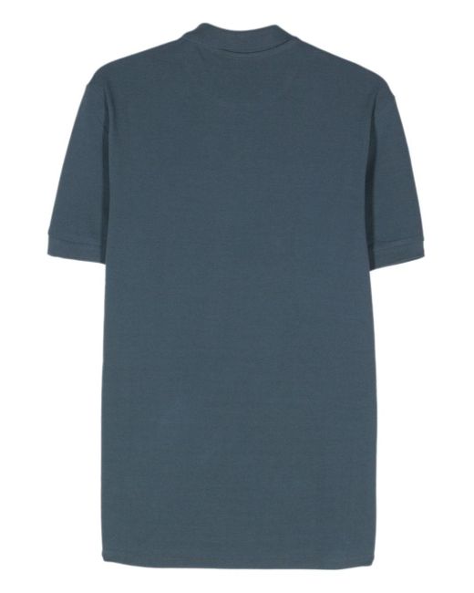 PS by Paul Smith Blue Zebra-motif Polo Shirt for men
