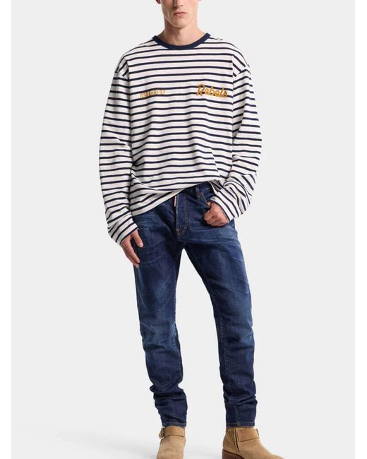 DSquared² Blue Teddy Jeans for men